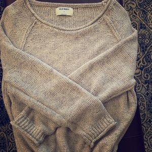 Navy Blue & White Sweater *size M*